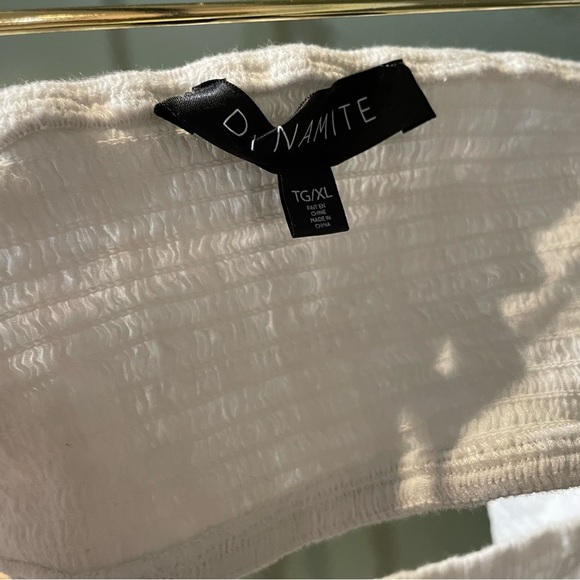 White Mini Summer Dress - Picture 3 of 3